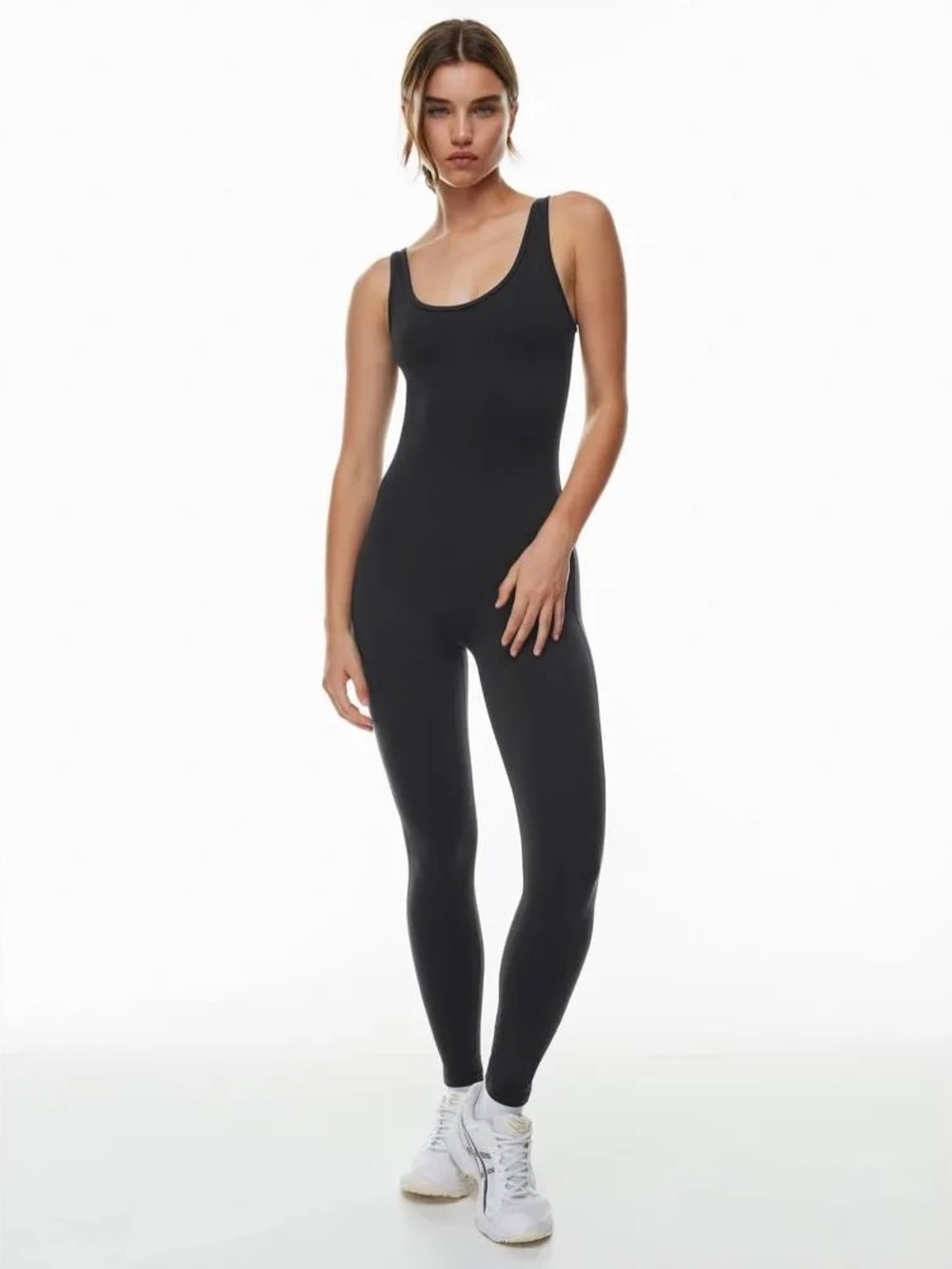 Aritzia Black Fitted Tank Jumpsuit